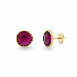 PENDIENTES   REDONDOS   FUCHSIA