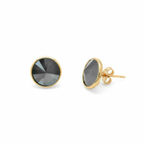 PENDIENTES   REDONDOS   GRISES
