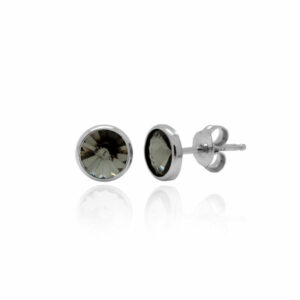 PENDIENTES   REDONDOS   GRISES