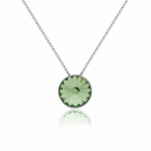 COLLAR CON COLGANTE REDONDO PERIDOT