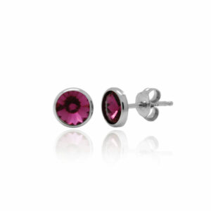 PENDIENTES   REDONDOS   FUCHSIA