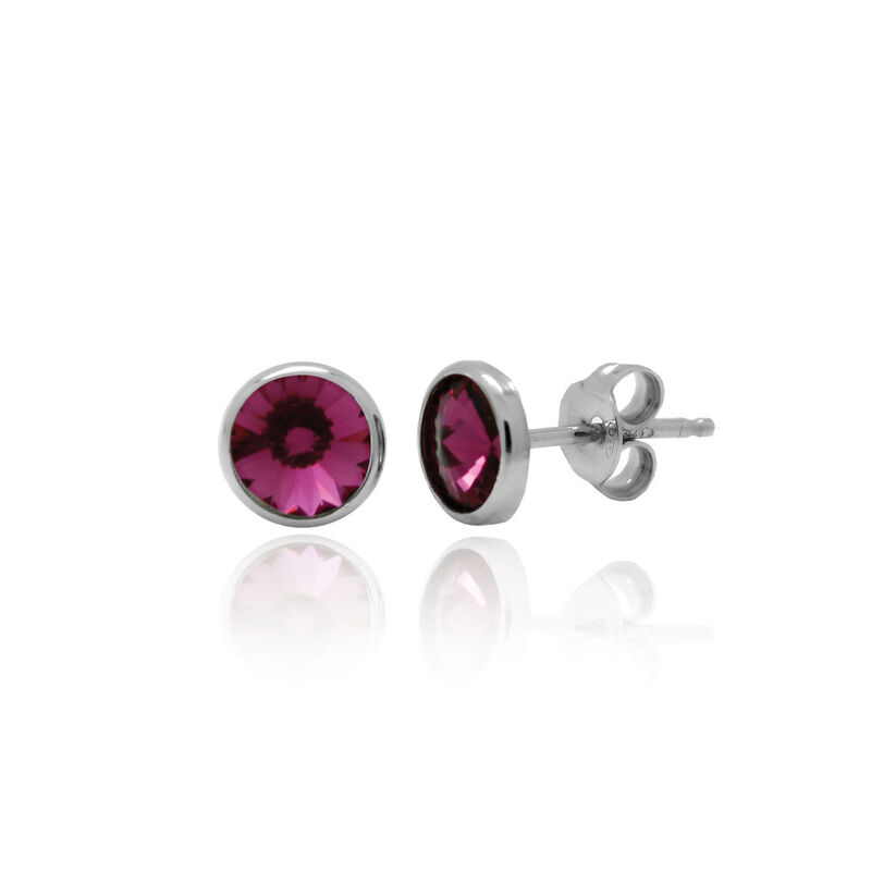 PENDIENTES REDONDOS FUCHSIA
