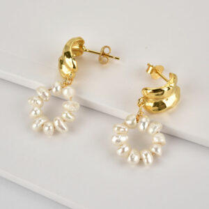 PENDIENTES PEARL CIRCLE
